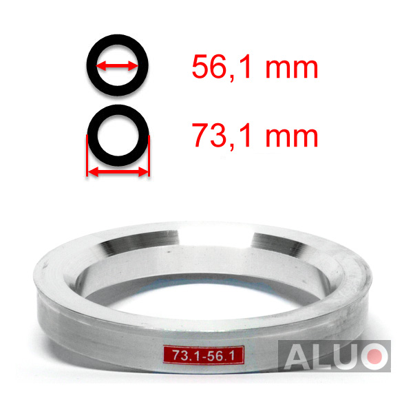 Aluminijasti centrirni obročki 73,1 - 56,1 mm ( 73.1 - 56.1 )