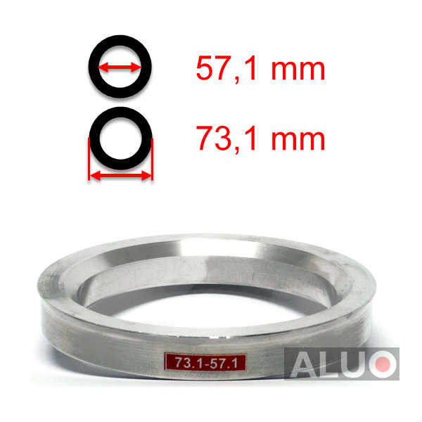 Aluminijasti centrirni obročki 73,1 - 57,1 mm ( 73.1 - 57.1 )