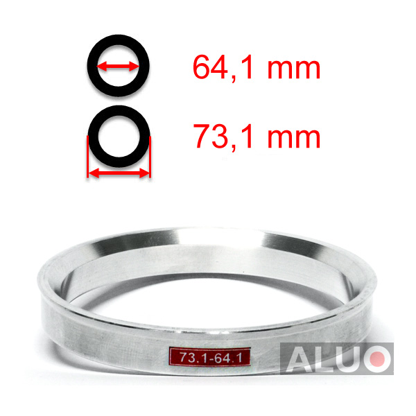 Aluminijasti centrirni obročki 73,1 - 64,1 mm ( 73.1 - 64.1 )