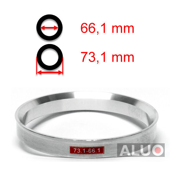 Aluminijasti centrirni obročki 73,1 - 66,1 mm ( 73.1 - 66.1 )