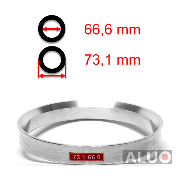 Aluminijasti centrirni obročki 73,1 - 66,6 mm ( 73.1 - 66.6 )
