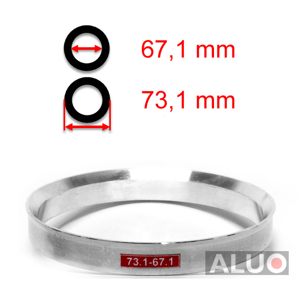 Aluminijasti centrirni obročki 73,1 - 67,1 mm ( 73.1 - 67.1 )