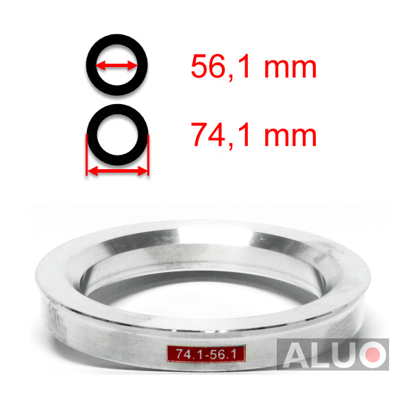 Aluminijasti centrirni obročki 74,1 - 56,1 mm ( 74.1 - 56.1 )