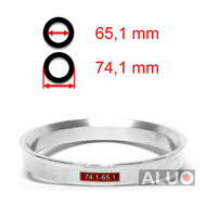 Aluminijasti centrirni obročki 74,1 - 65,1 mm ( 74.1 - 65.1 )